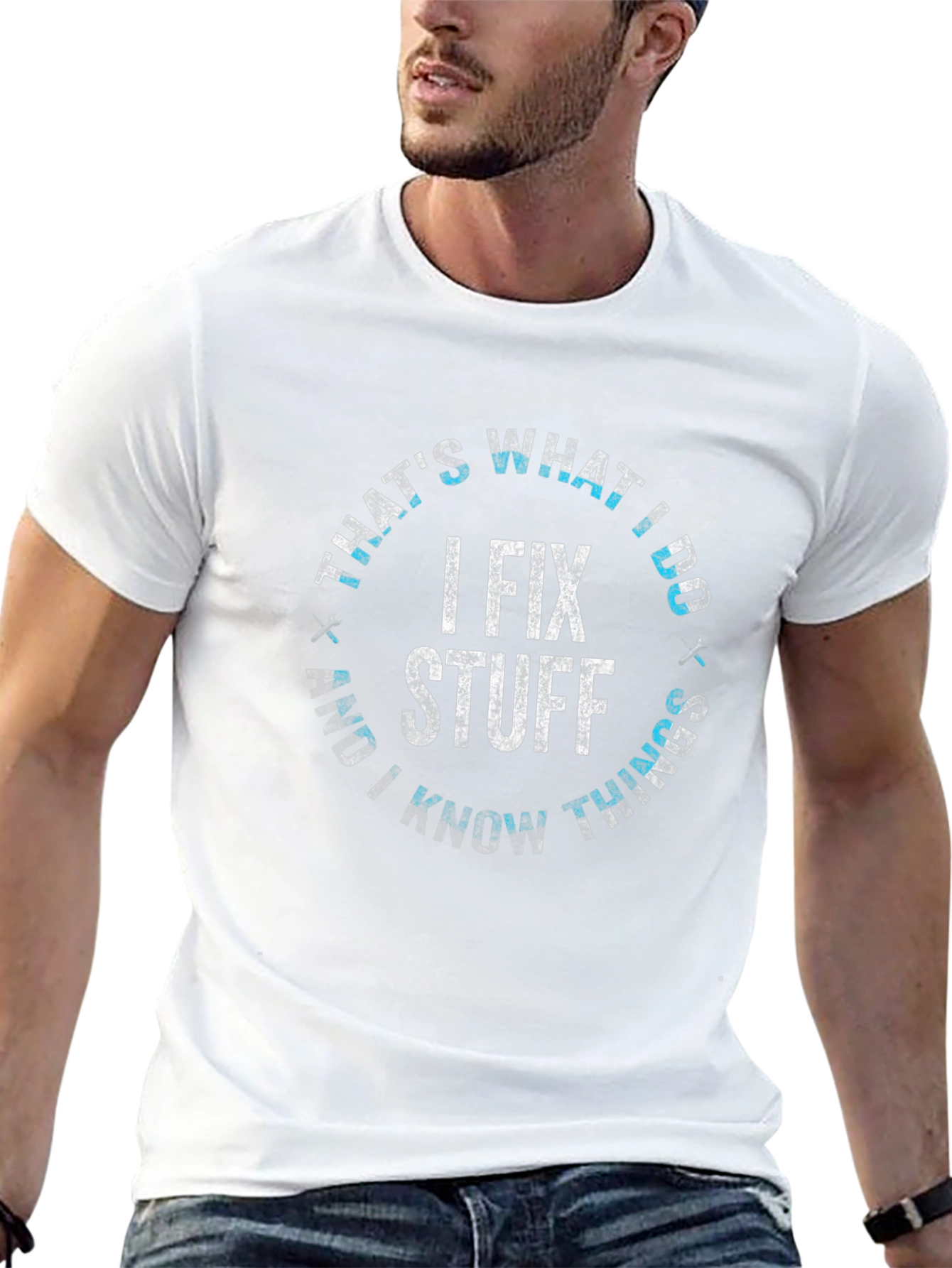 I Fix Stuff Black Graphic Tee