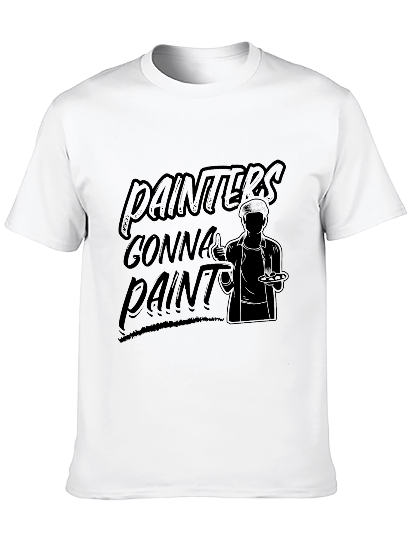 Painters Gonna Paint - Black Graphic Tee