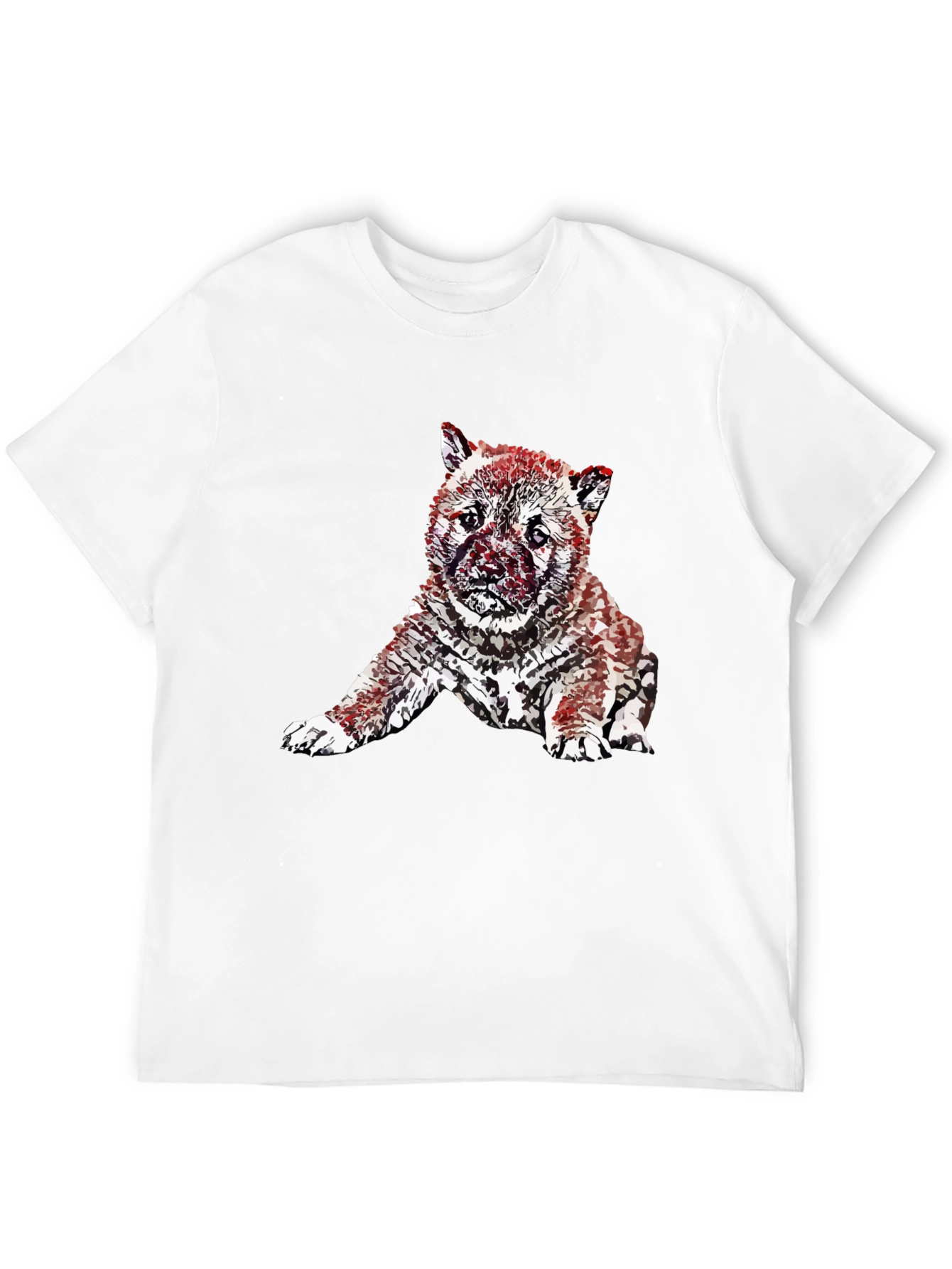 Modern Artistic Puppy T-Shirt – Streetwear Dog Graphic Tee