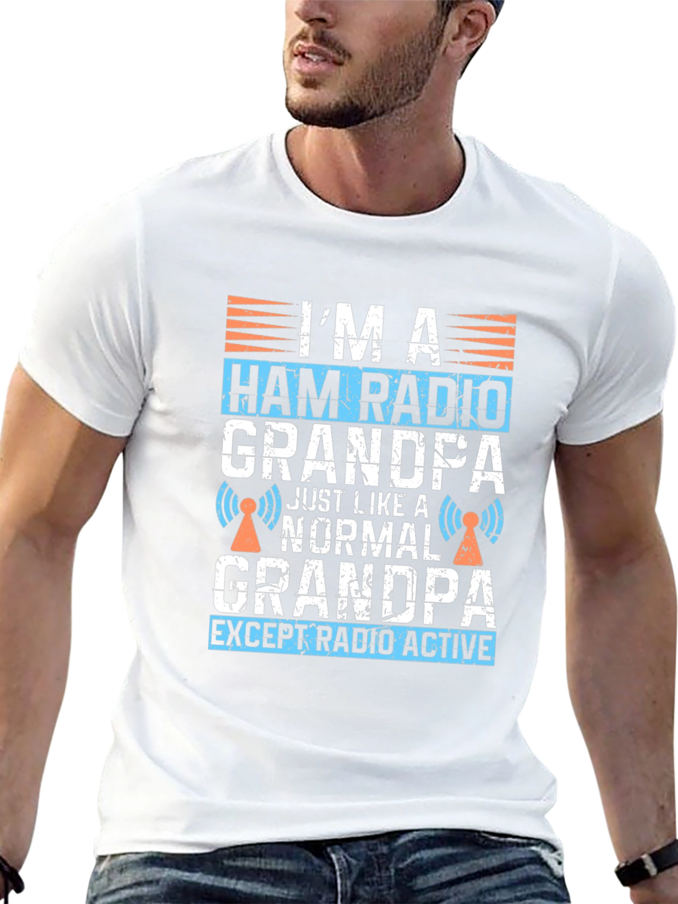 Ham Radio Grandpa T-Shirt - Radio Active Grandpa Tee