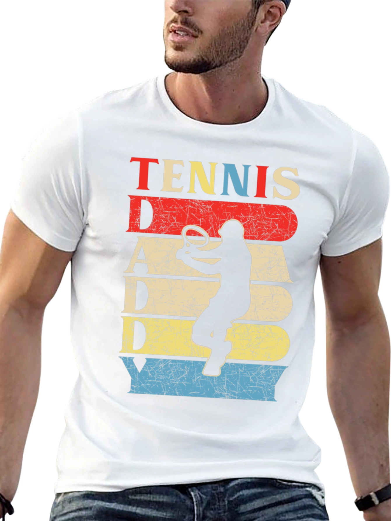 Tennis Dad Retro T-Shirt - Perfect Fathers Day Gift