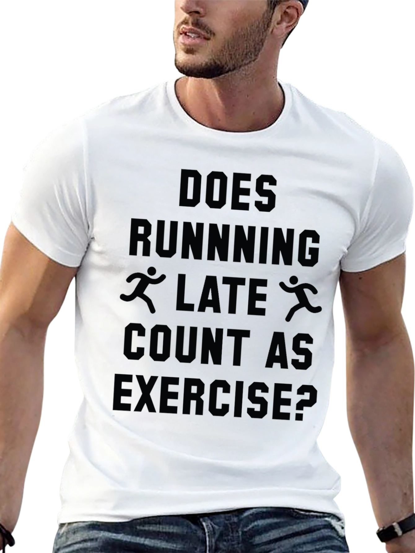 Funny Running Late Exercise T-Shirt