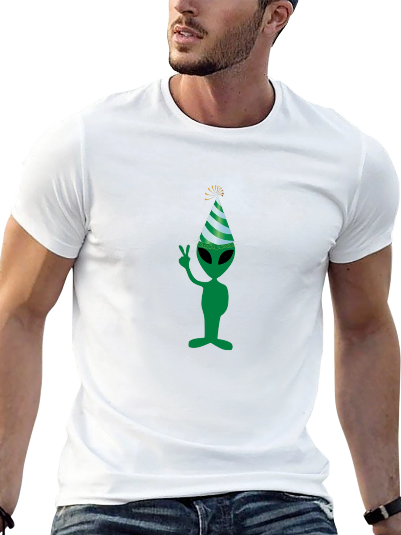 Alien Party T-Shirt - Mens Black Tee