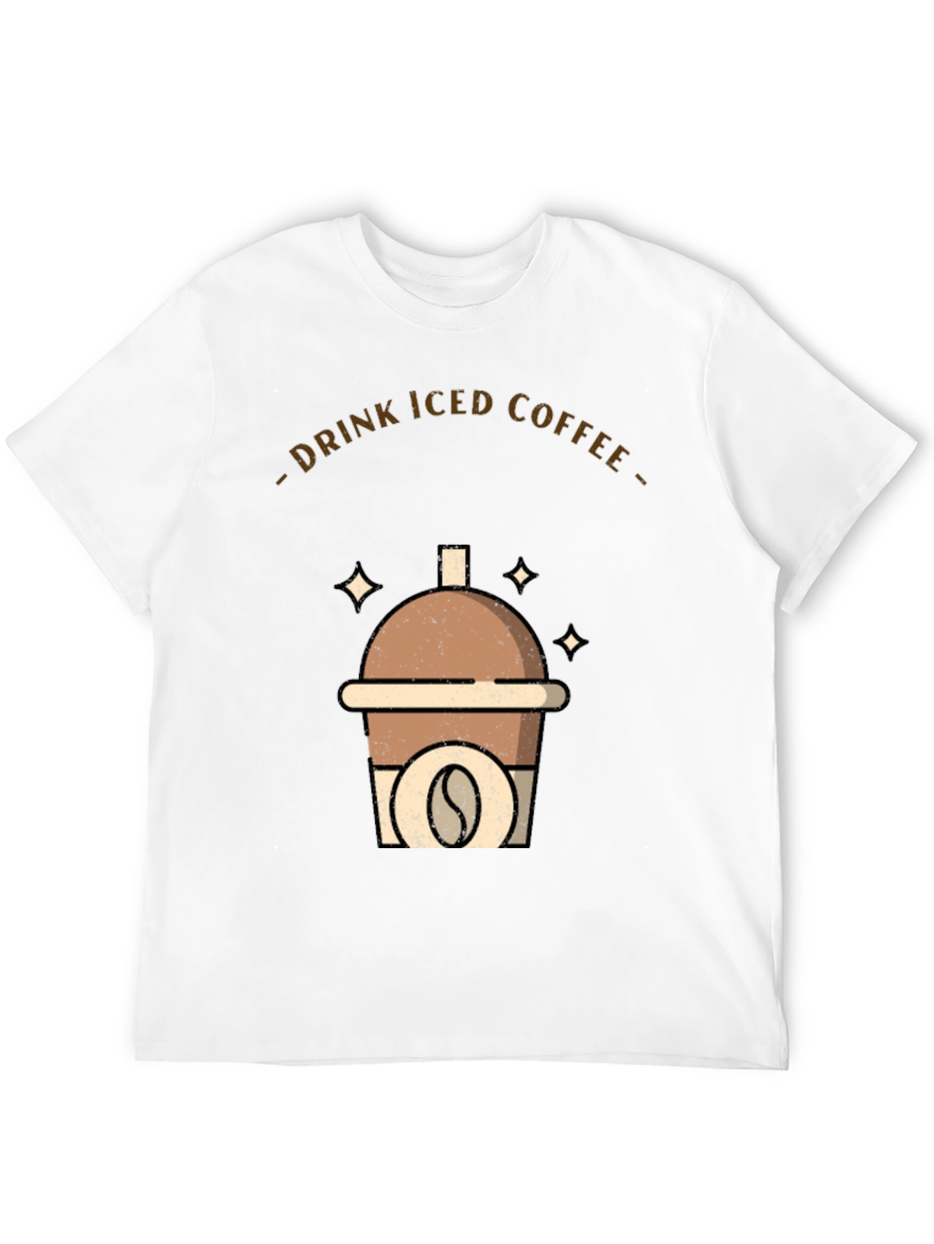 Iced Coffee Graphic Tee - Drink Up!