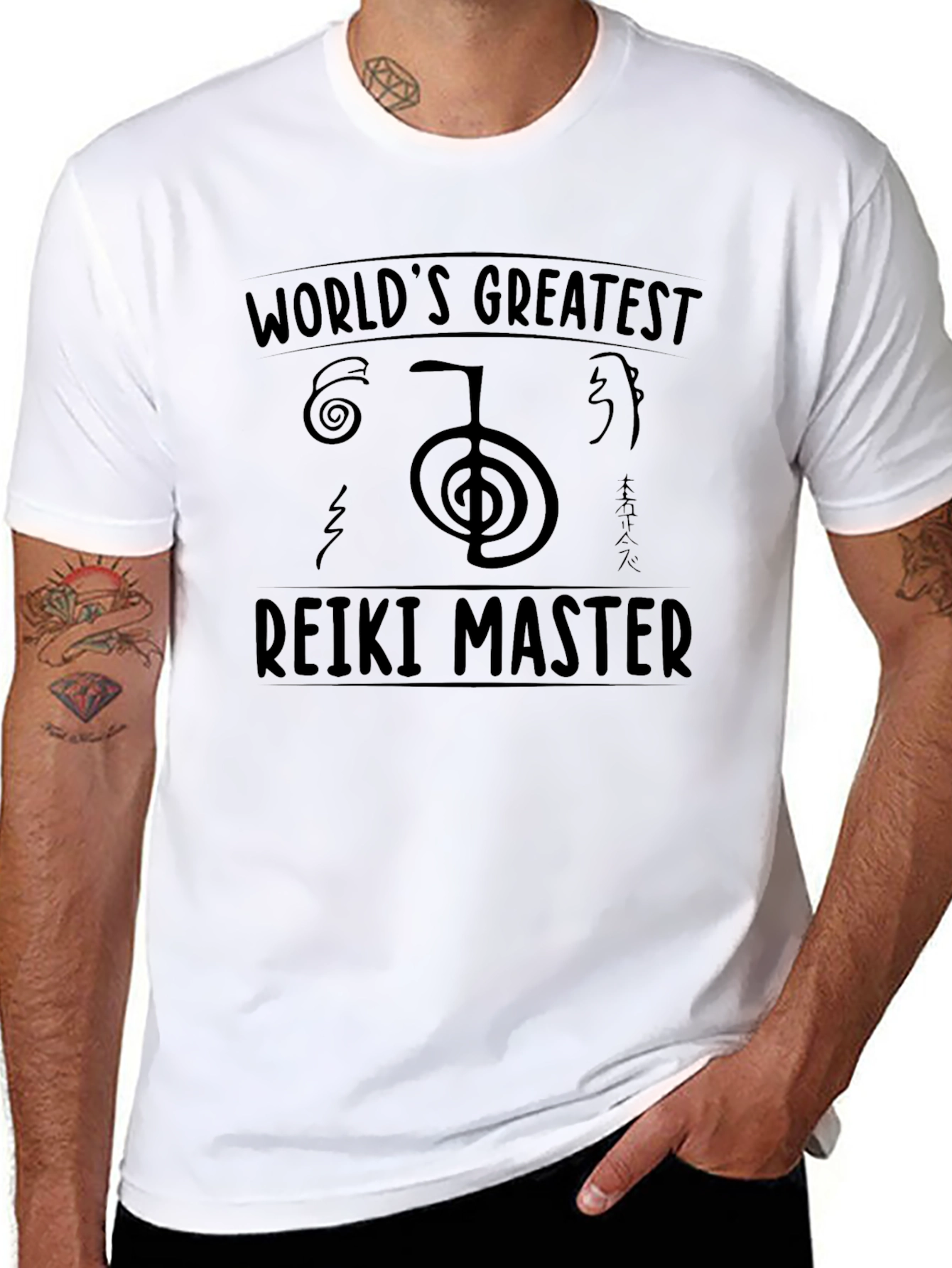 Reiki Master Black T-Shirt