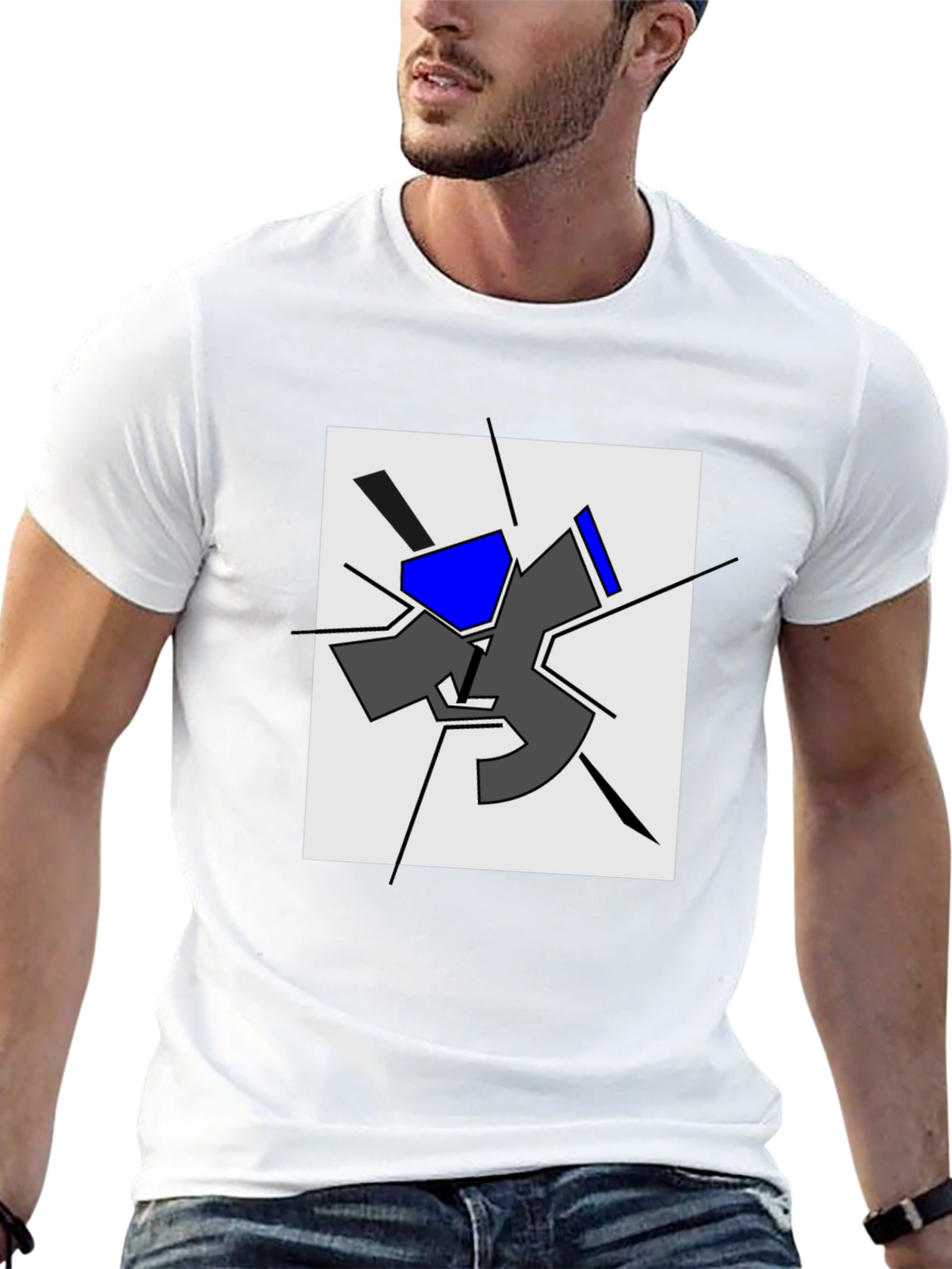Abstract Geometric T-Shirt - Modern Art Tee