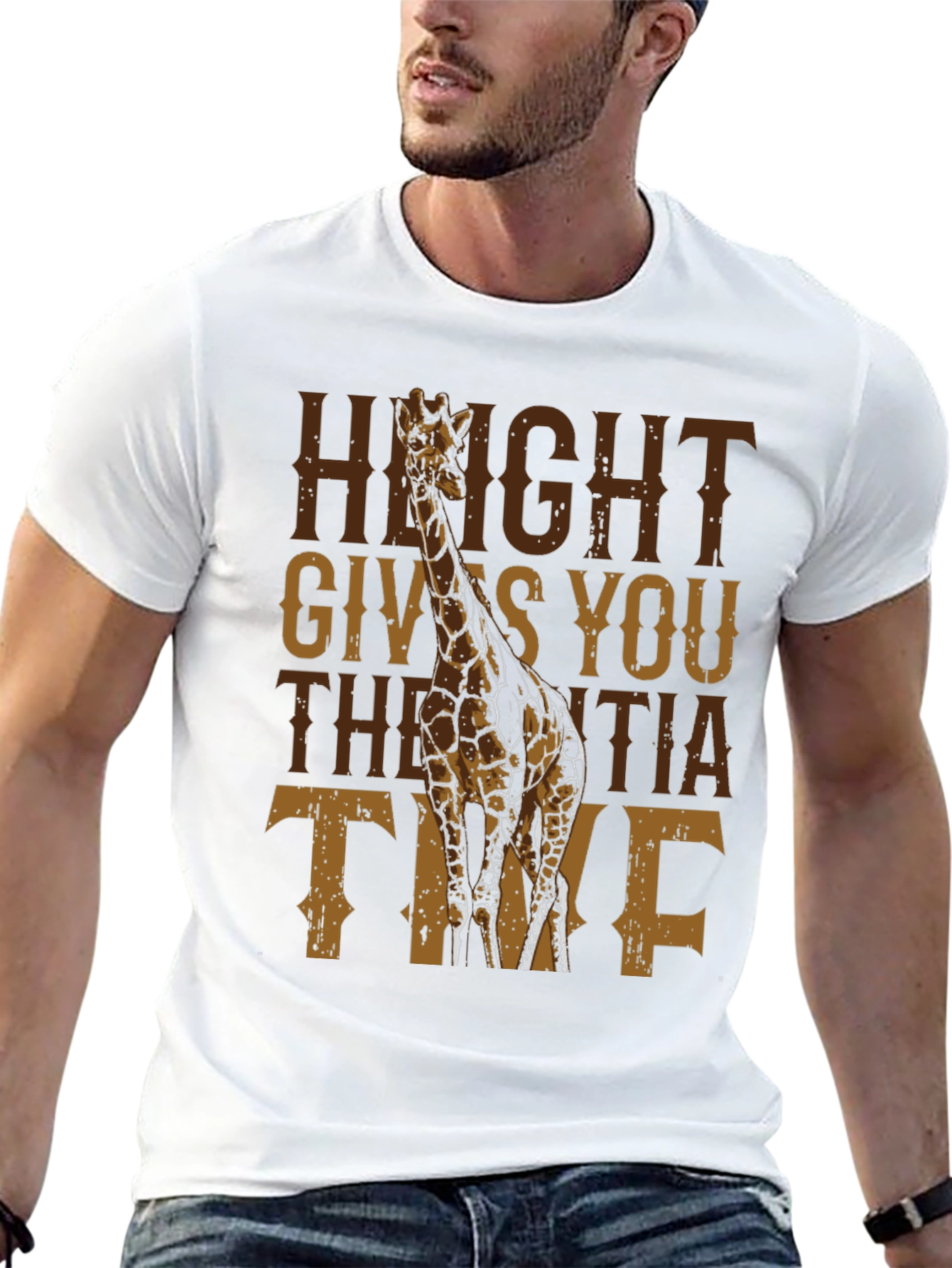 Giraffe Height Gives You Inertia Time T-Shirt