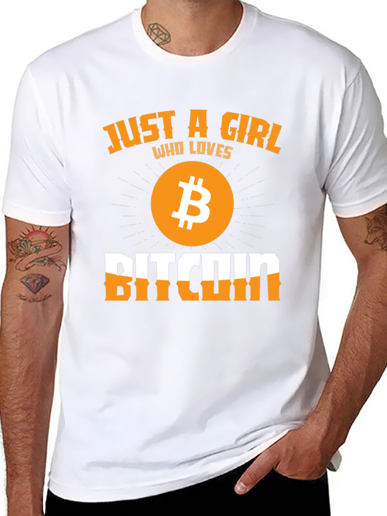 Just a Girl Who Loves Bitcoin - Graphic Tee