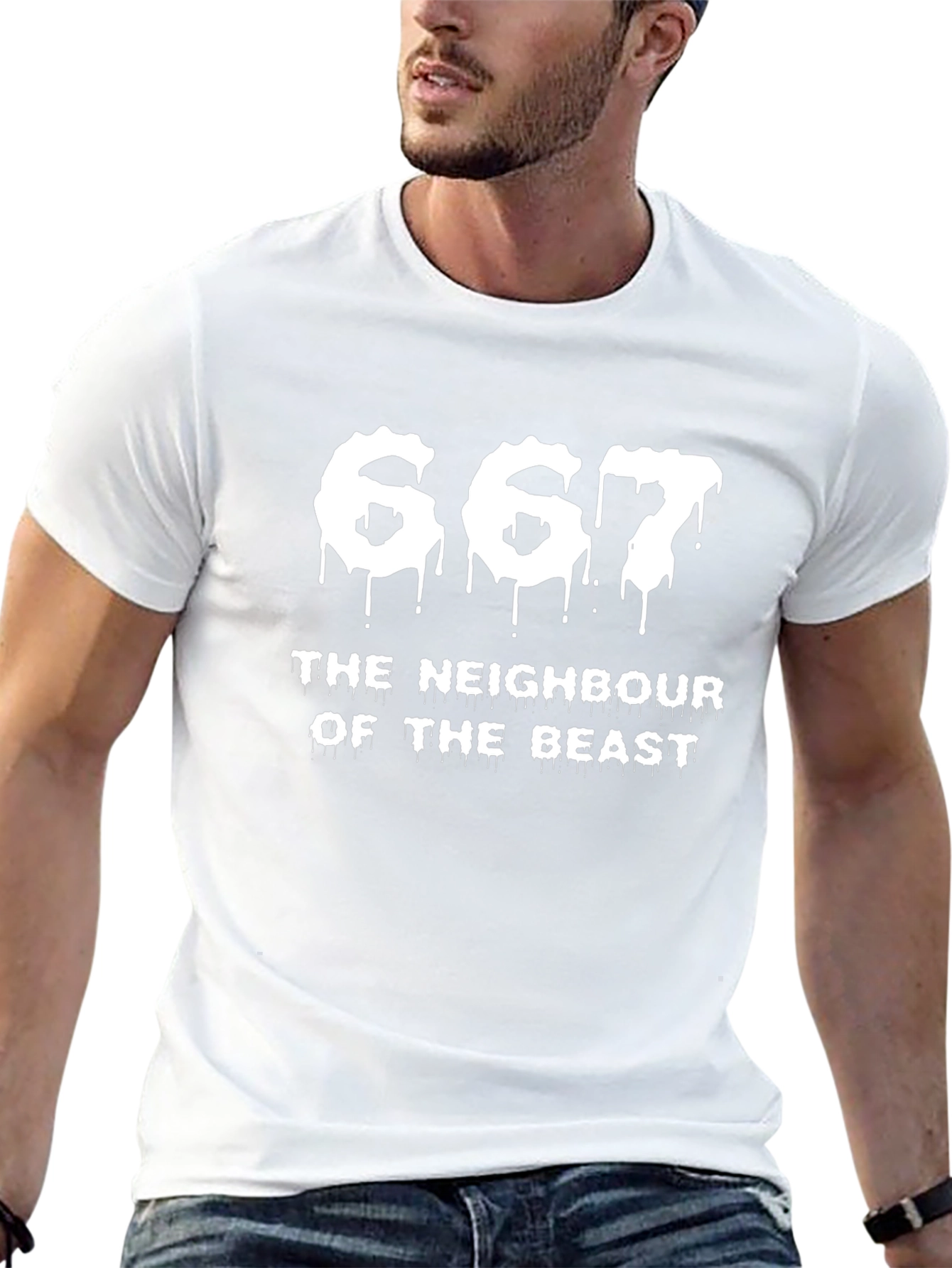 667 The Neighbour of The Beast Graphic Tee
