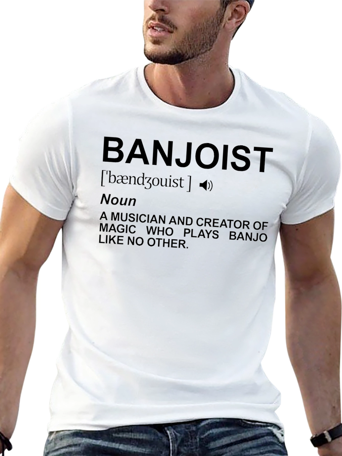 Banjolist Definition T-Shirt - Musician Magic!