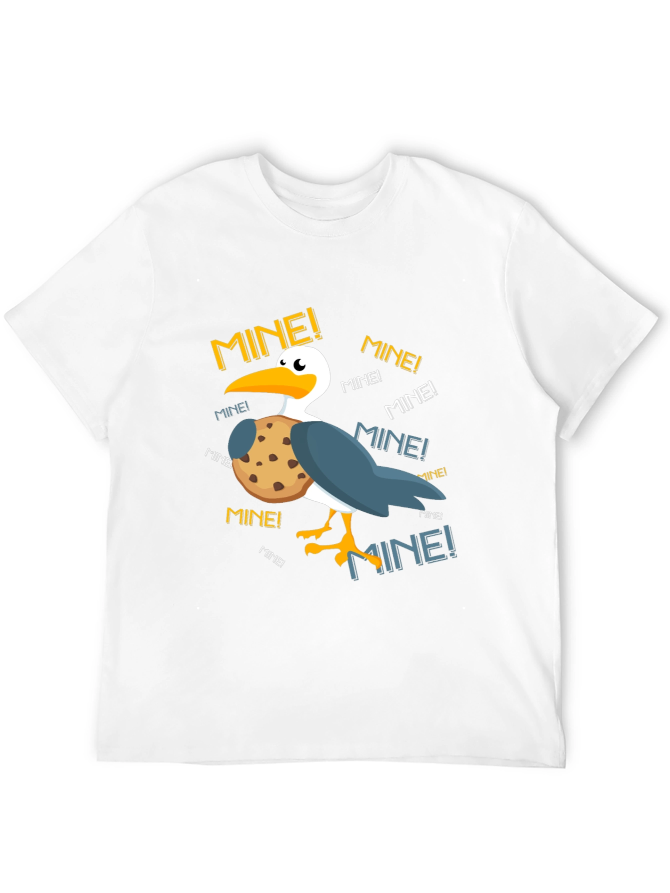 Funny Pelican Mine! Cookie Graphic T-Shirt