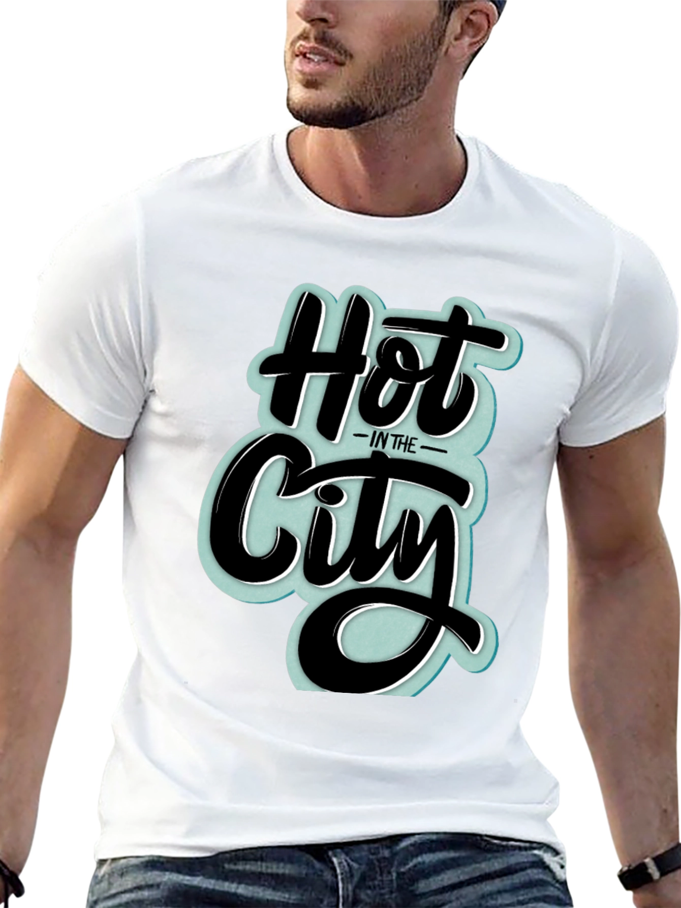 Hot in the City Graphic T-Shirt - Black
