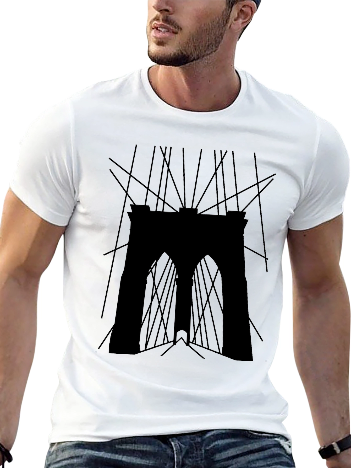Brooklyn Bridge Silhouette Tee - Urban Style