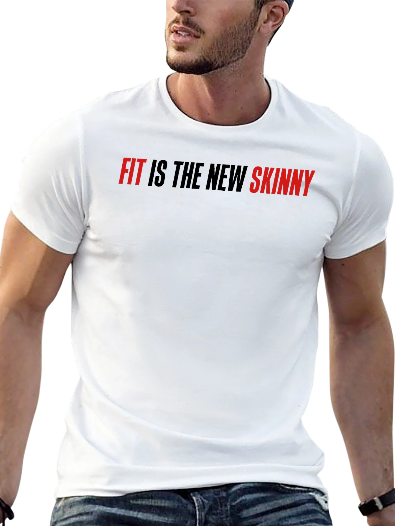Fit is the New Skinny Black Graphic Tee
