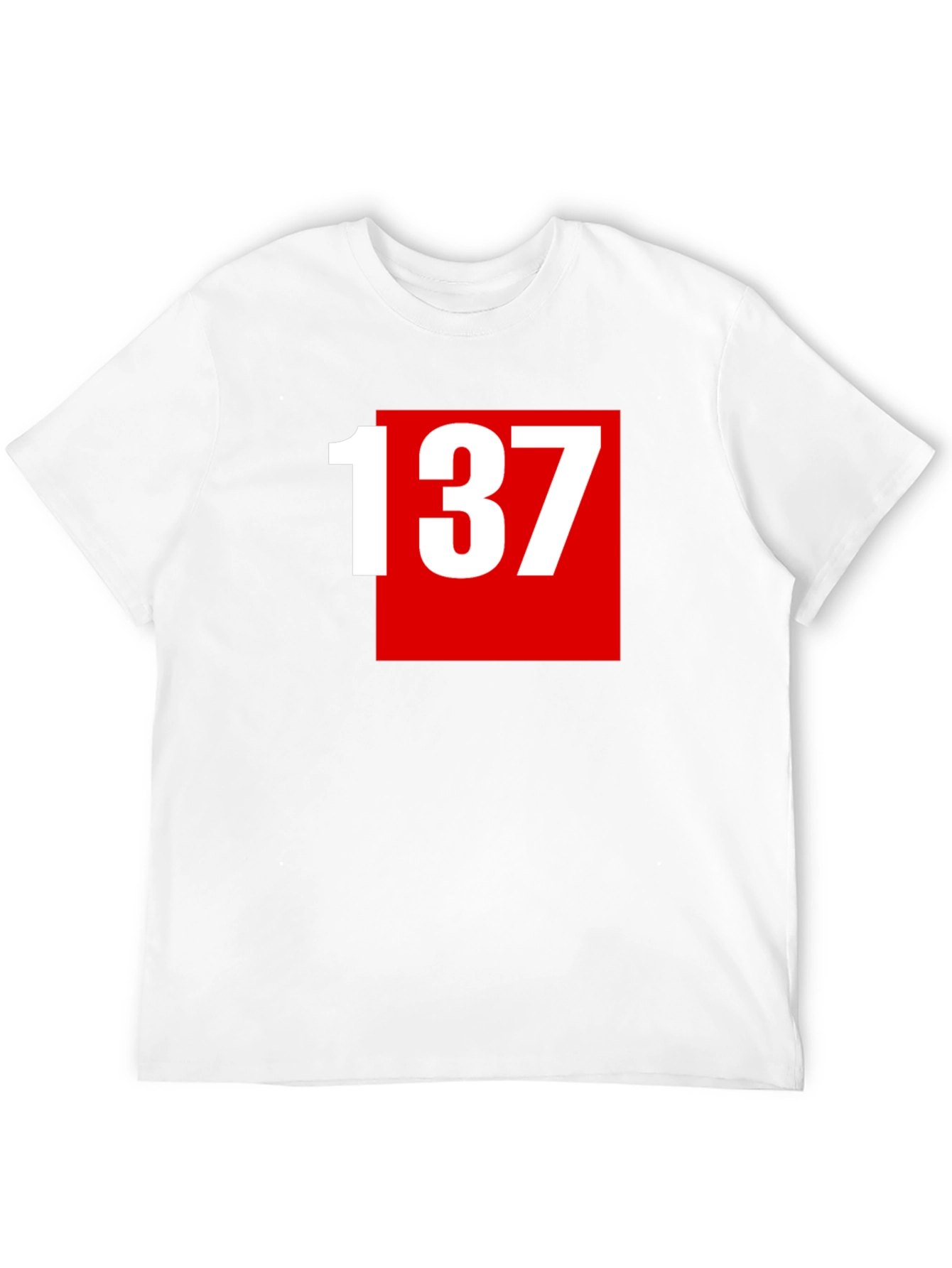137 Graphic Tee - Bold Number Design