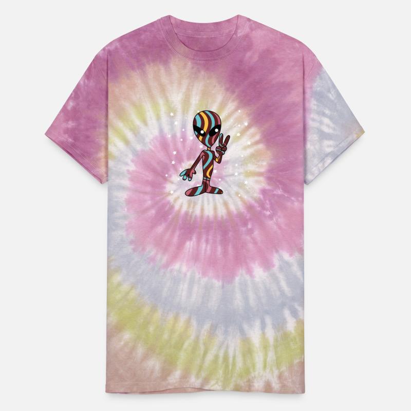 Alien Peace Sign Hand Classic Retro Funny UFO Pun