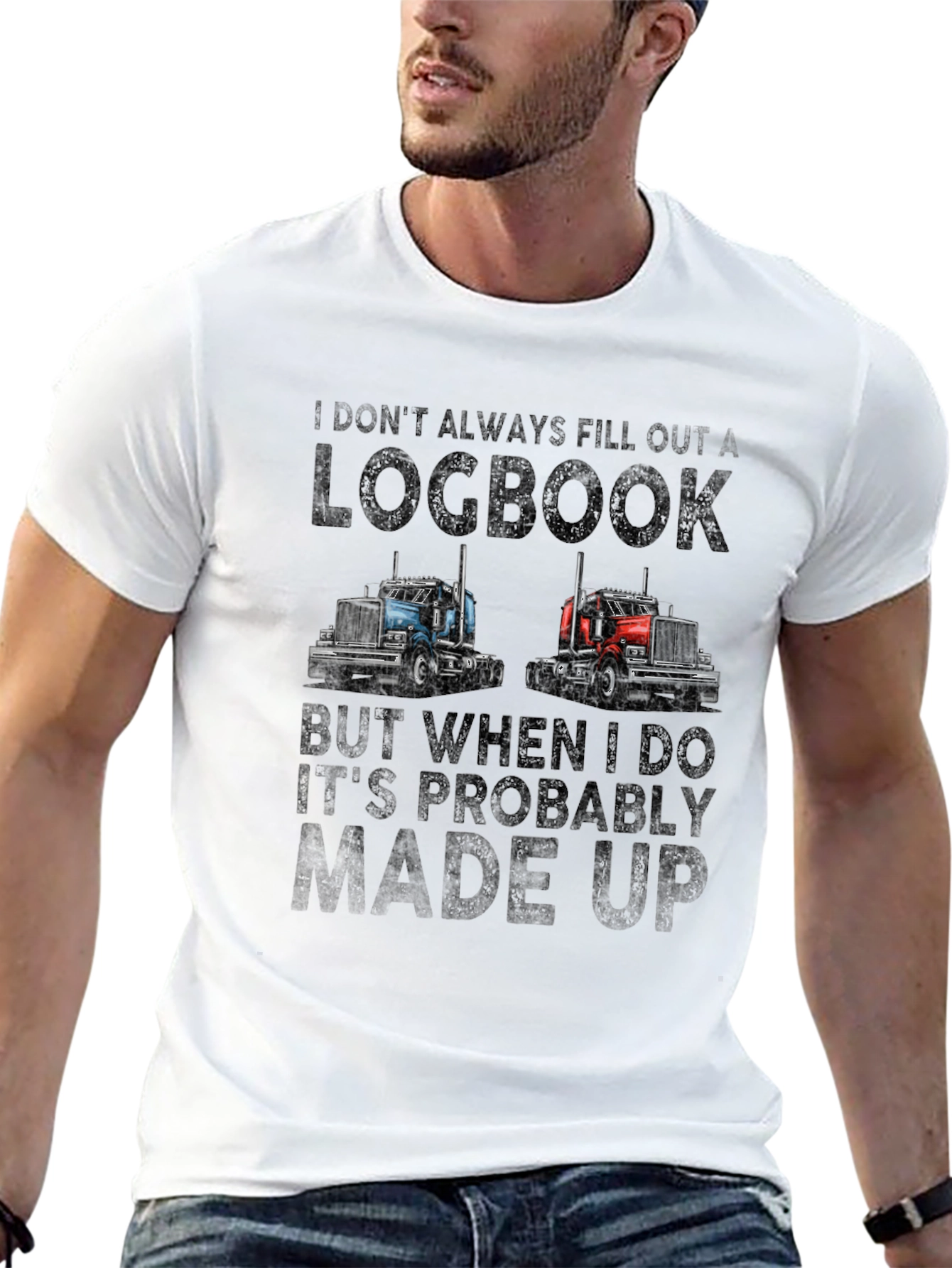 Funny Trucker Logbook T-Shirt