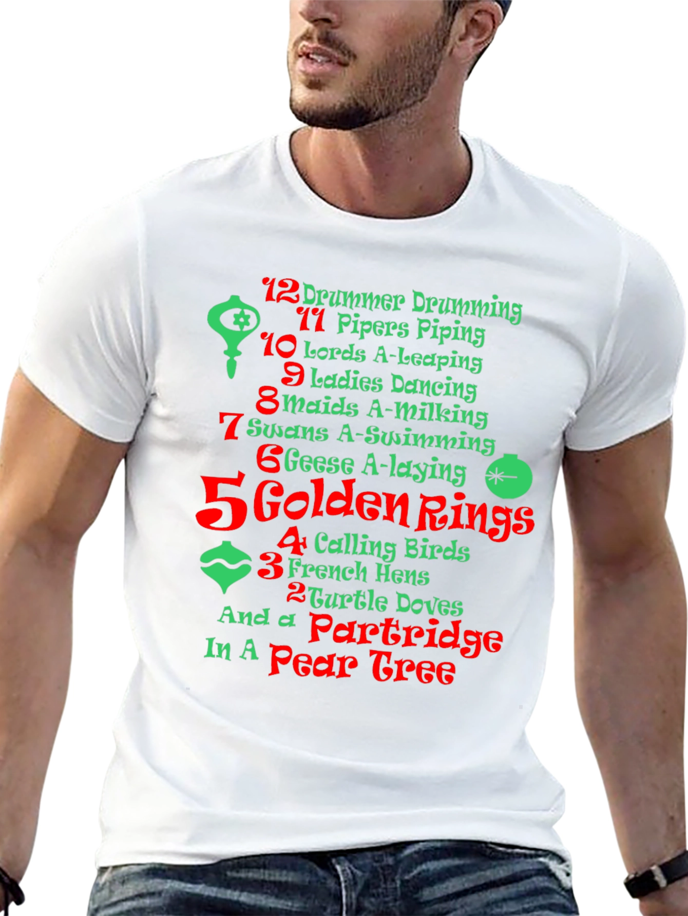 12 Days of Christmas Holiday T-Shirt