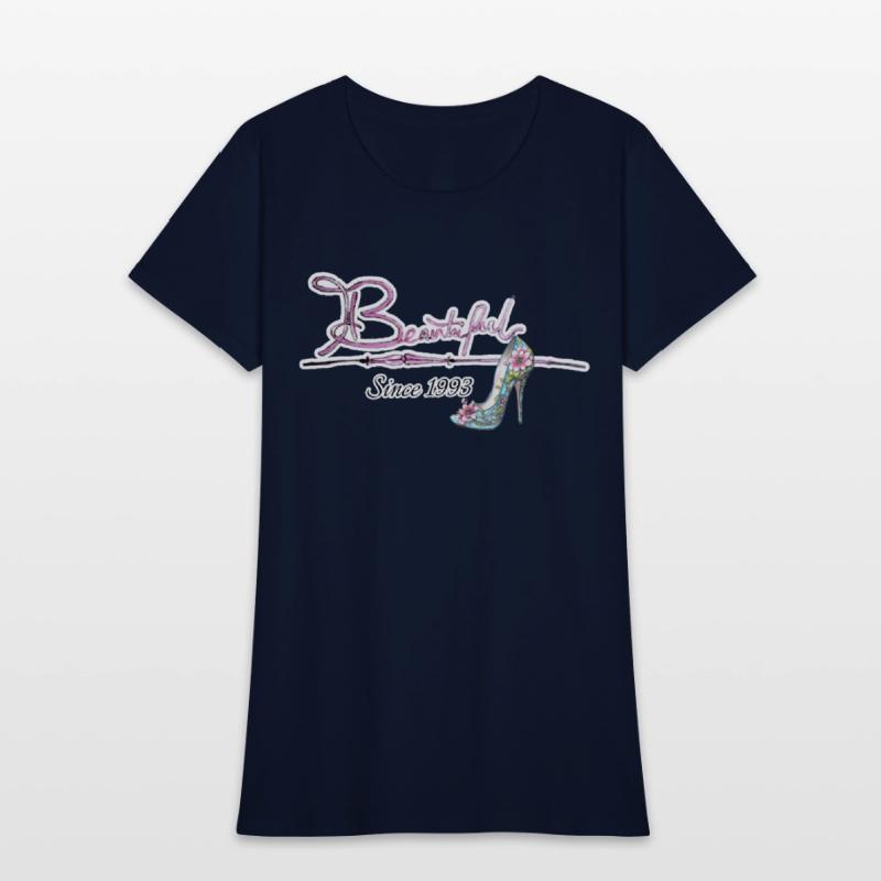 Beautiful since 1993 birthday typography