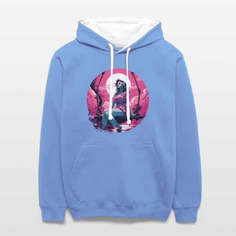 Beautiful Woman By The Sea In Pin Up Style