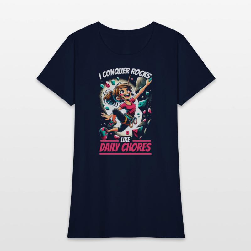 Bouldering Girl Boulderer Rock Climbing Wall