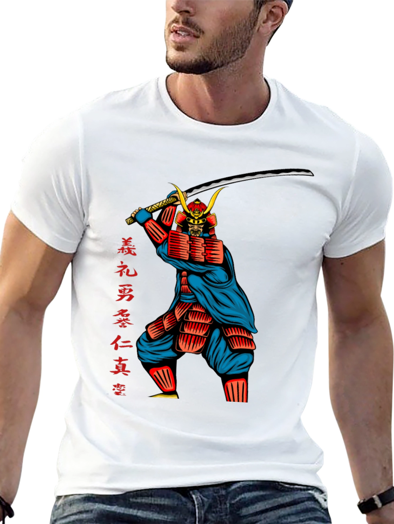Samurai Graphic Tee - Warrior Design