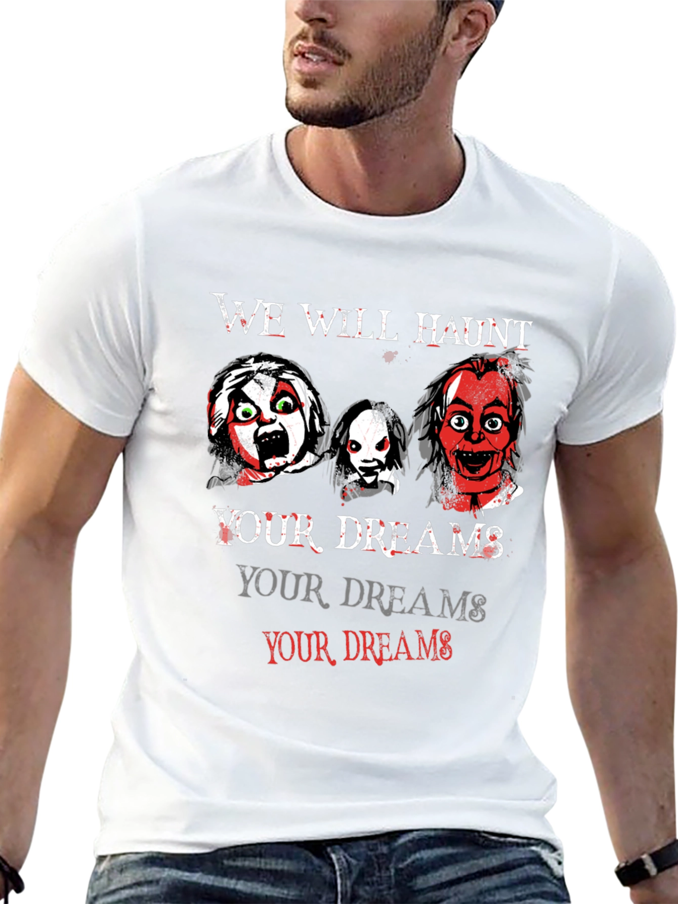 Haunted Dreams T-Shirt - Scary Horror Design