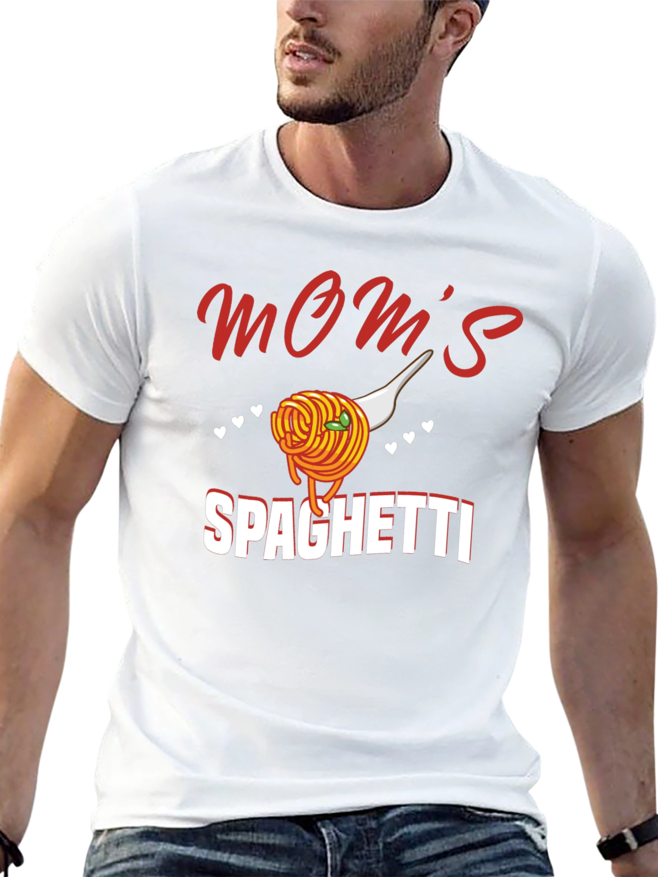 Moms Spaghetti Graphic T-Shirt - Comfort Fit