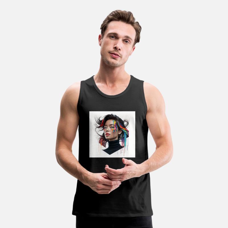 Digital Art Of An Asian Model