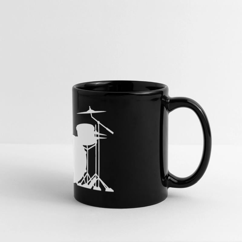 Drum set silhouette illustration