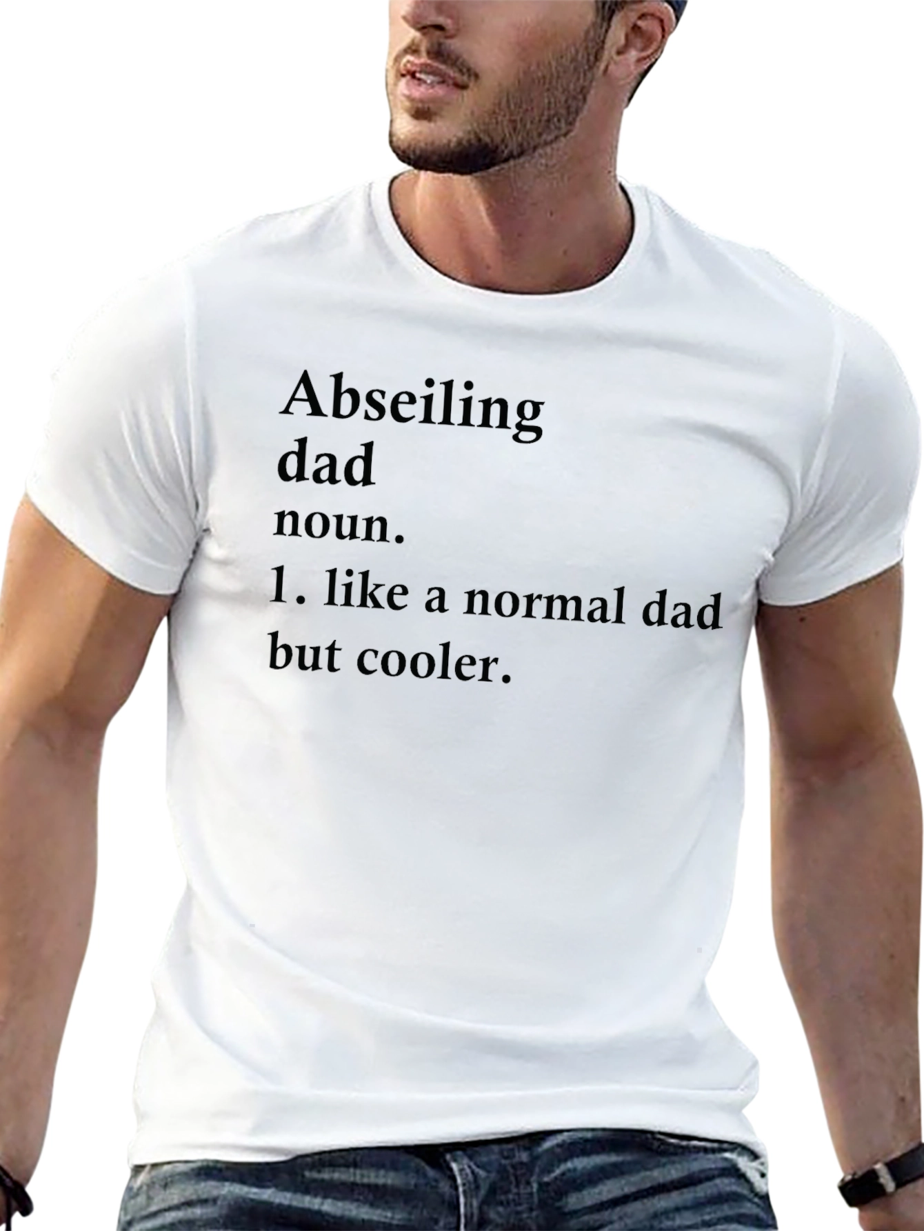 Abseiling Dad T-Shirt - Cool Father Definition Tee