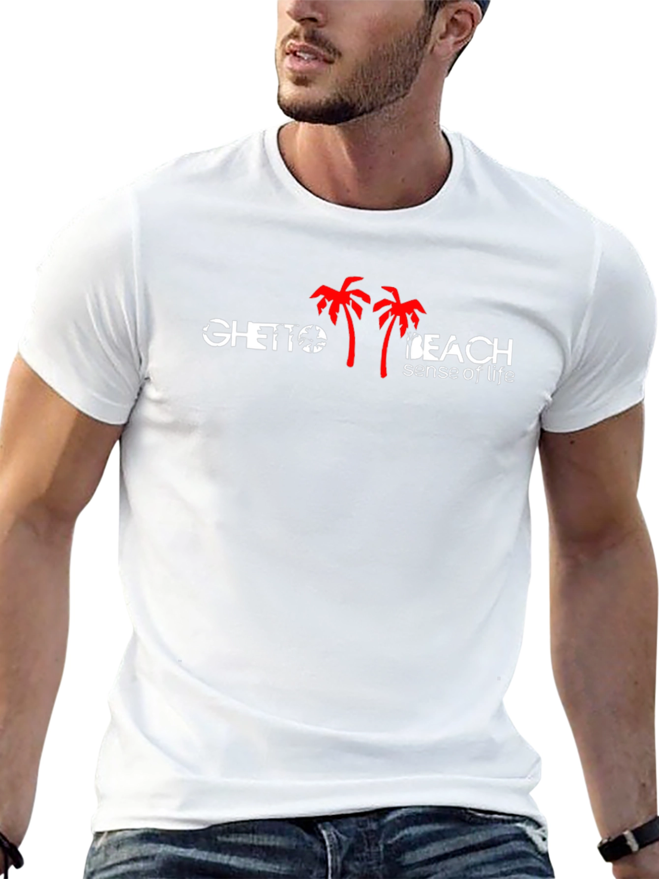 Ghetto Beach Sense of Life Black T-Shirt