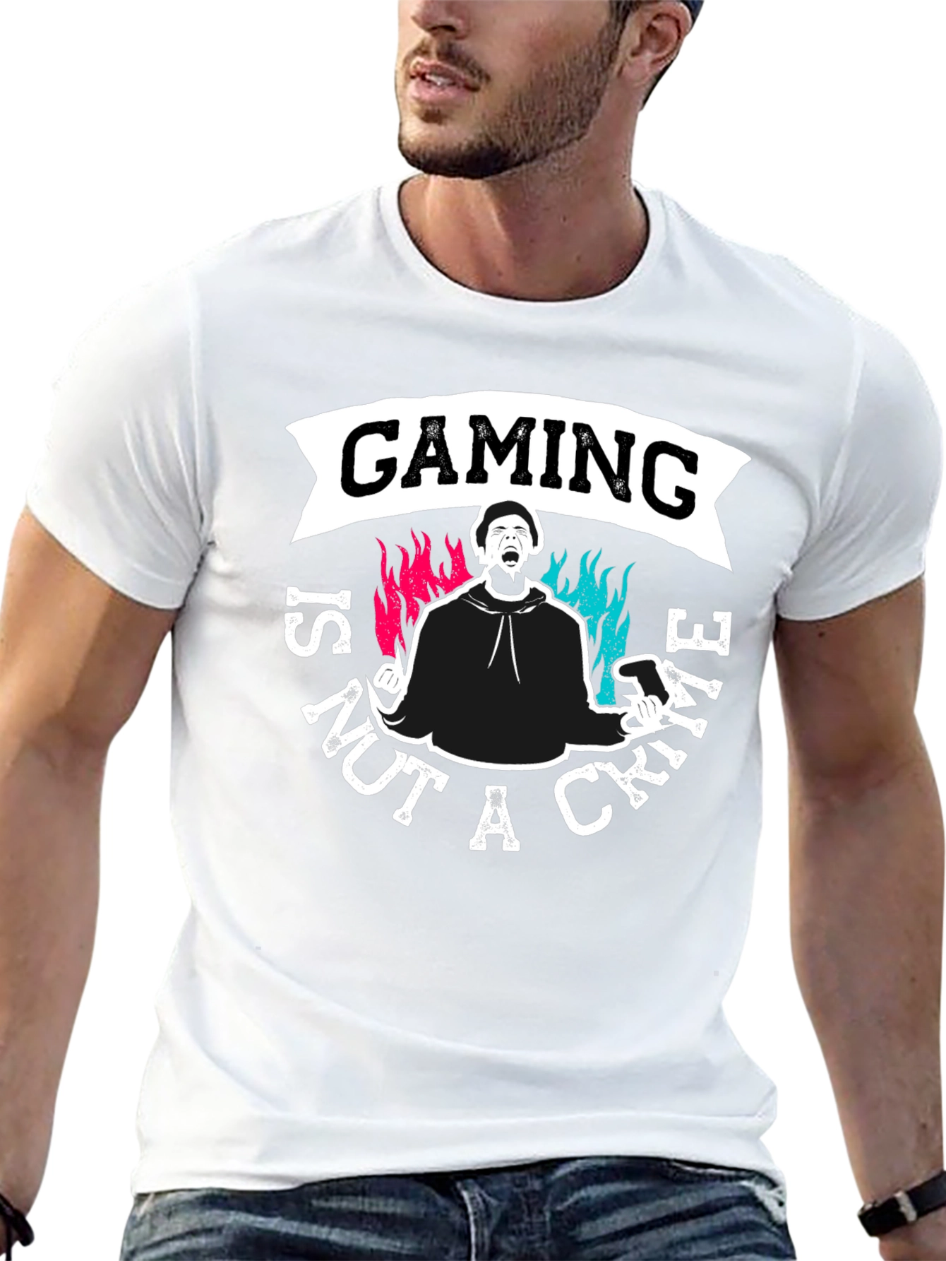 Gaming is Not A Crime Graphic Tee