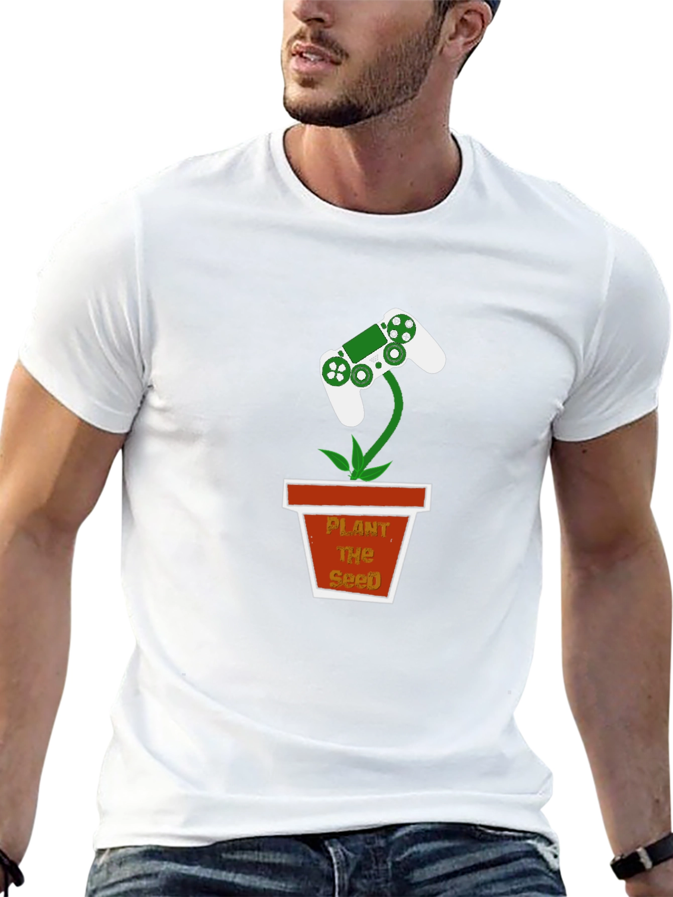 Gaming Controller Plant T-Shirt