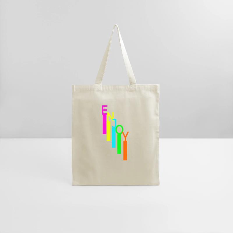 ENJOY TEXT WITH STRIPS TSHIRT