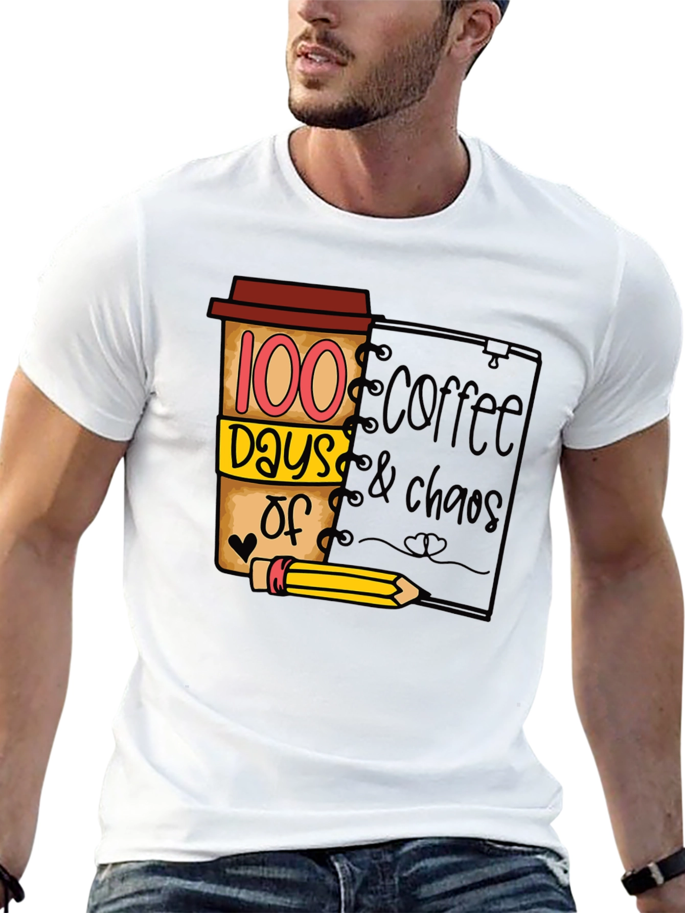 100 Days Coffee & Chaos T-Shirt