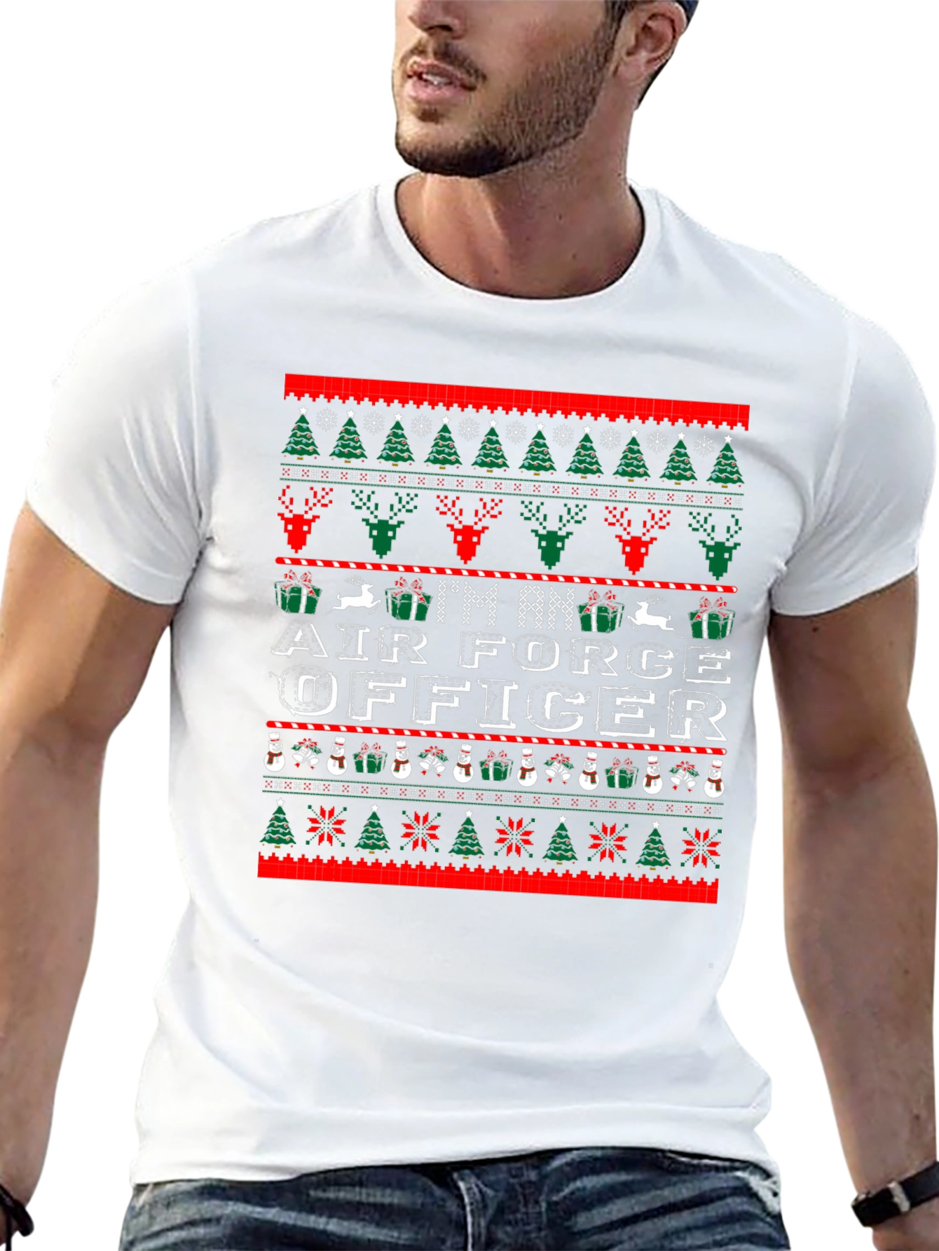 Air Force Officer Ugly Christmas Sweater T-Shirt