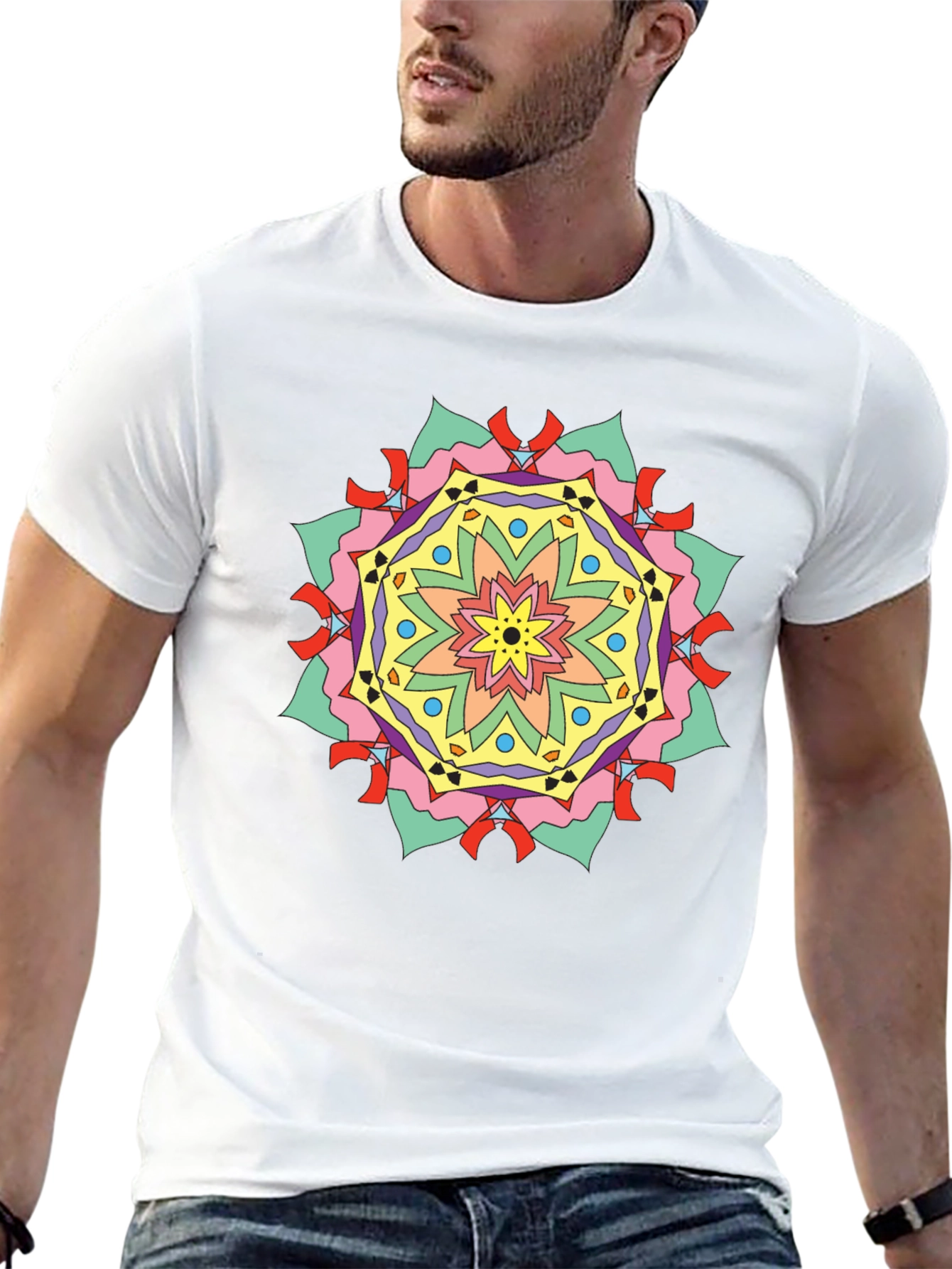 Geometric Mandala Graphic Tee