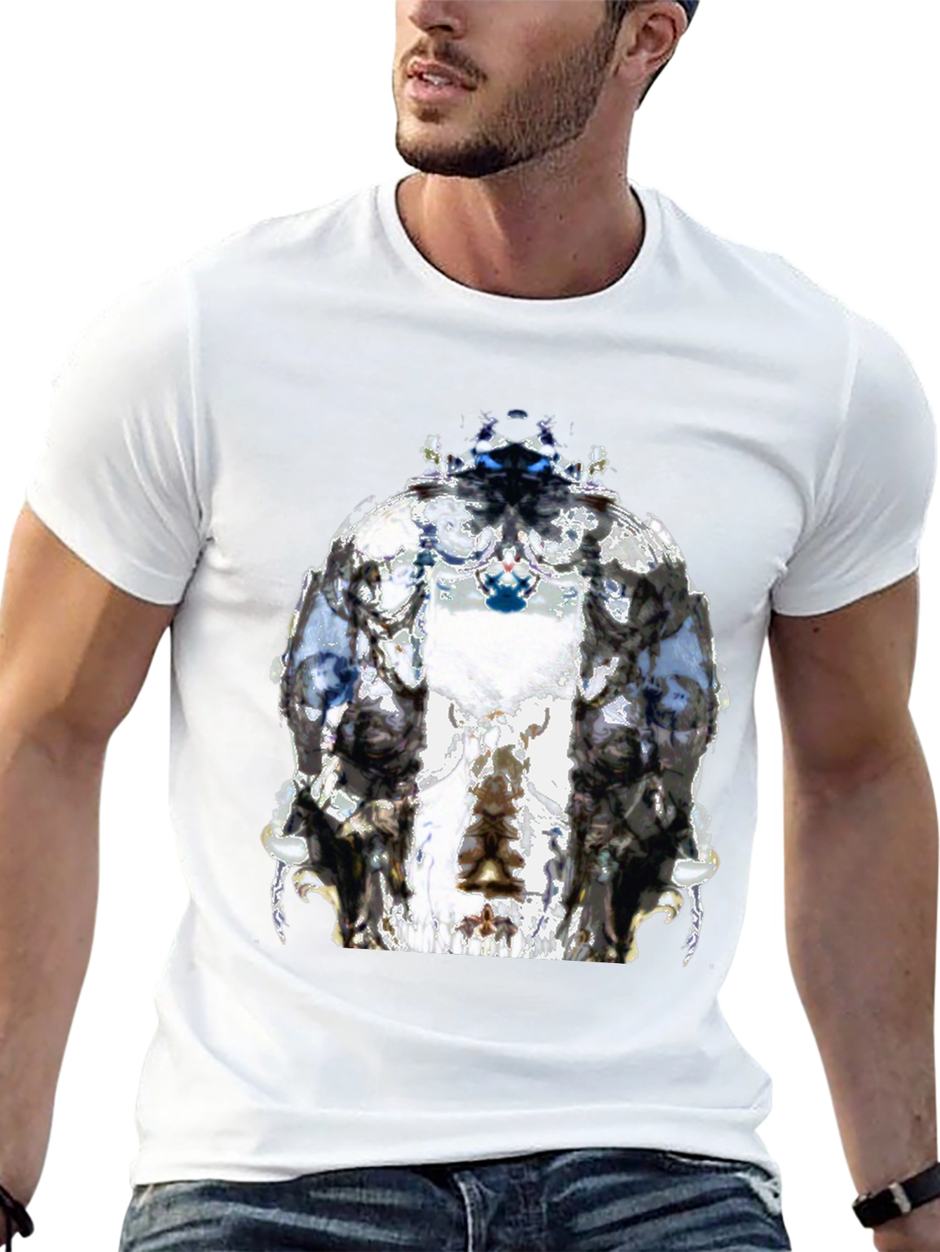 Abstract Art Graphic Black T-Shirt
