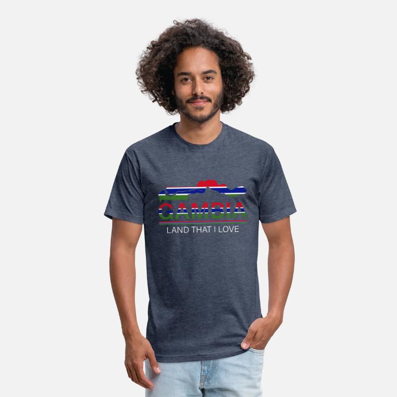 Gambia Land I Love With Gambia Flag Map