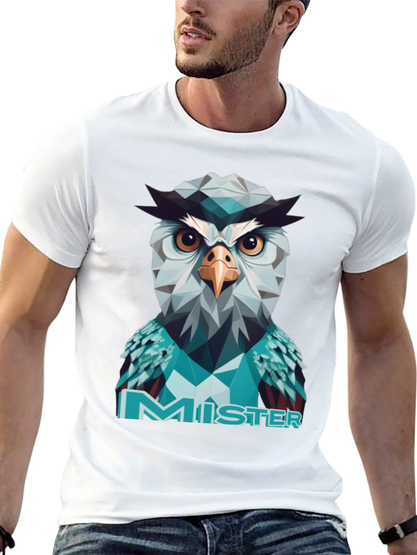 Geometric Owl Mister T-Shirt