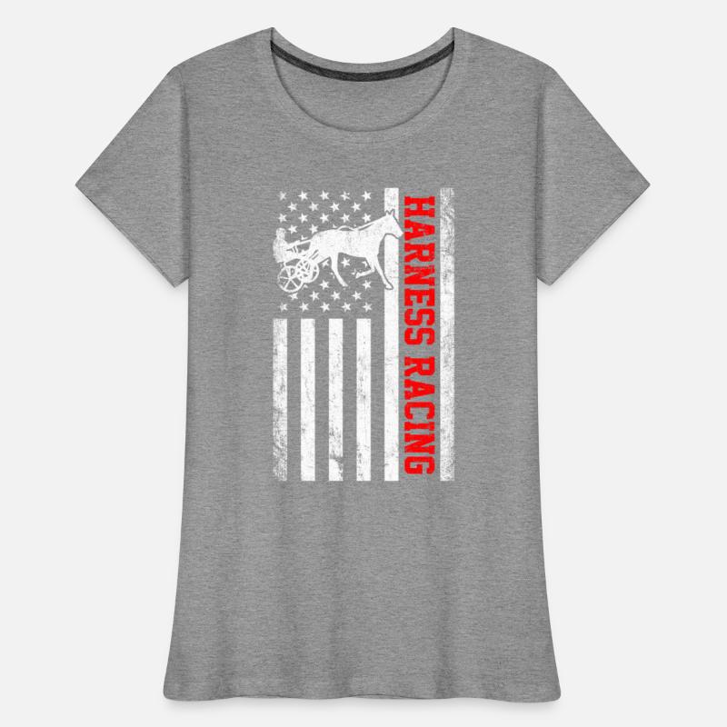 Harness racing american flag