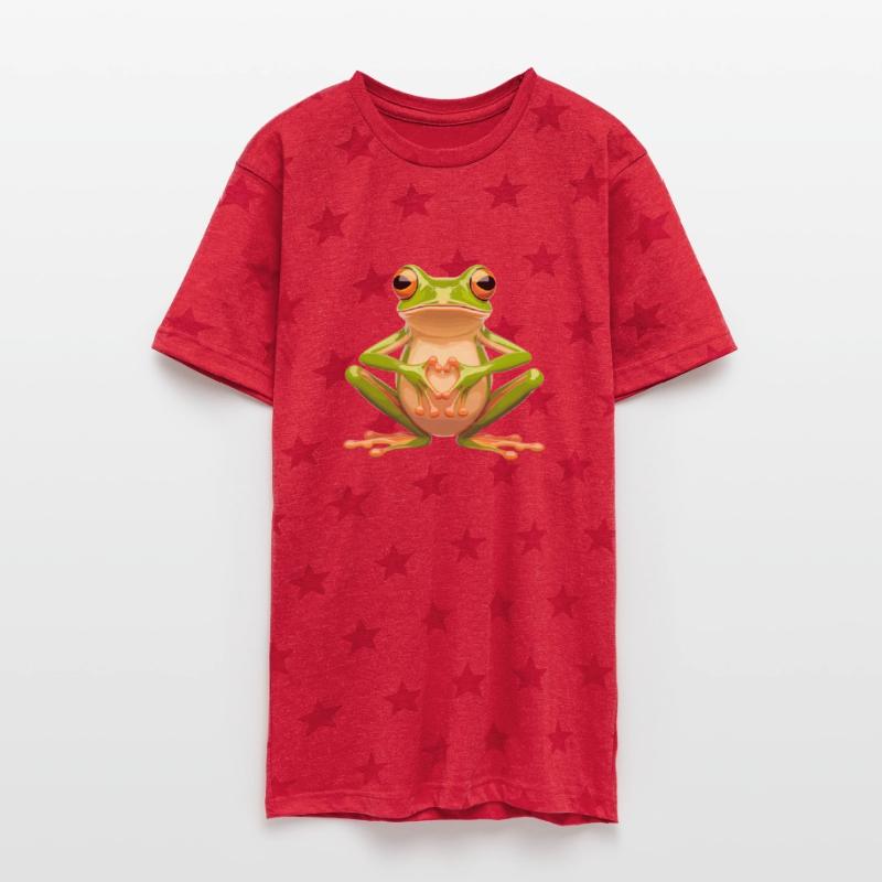 Heart Hands Frog Illustration for Nature Lovers