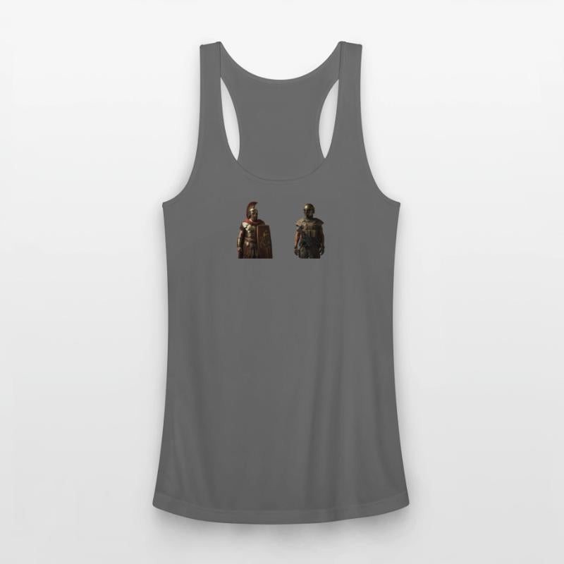 Historical Warrior and Modern Soldier Duo