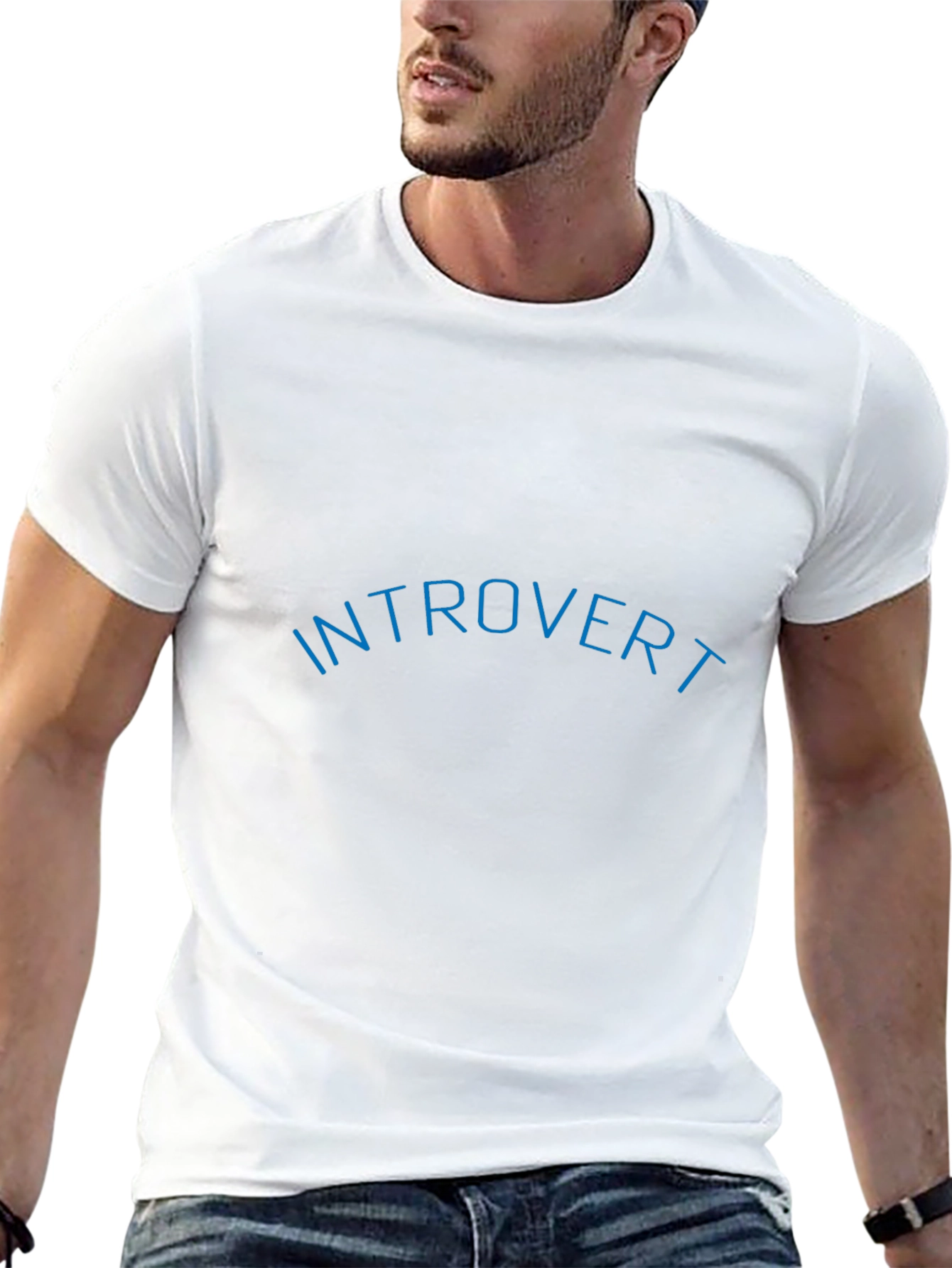 Introvert Statement T-Shirt - Black