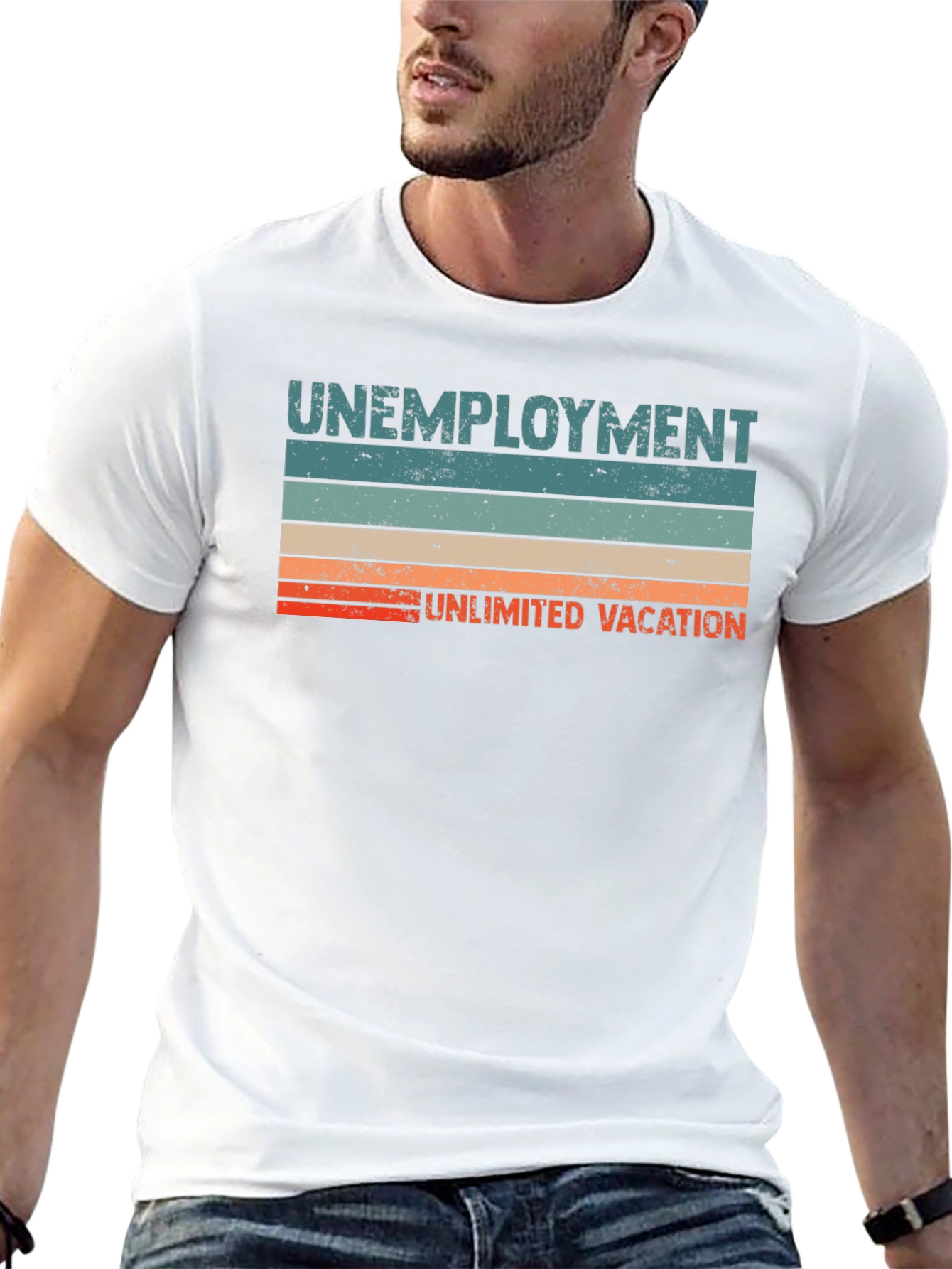 Unemployment Unlimited Vacation Graphic T-Shirt