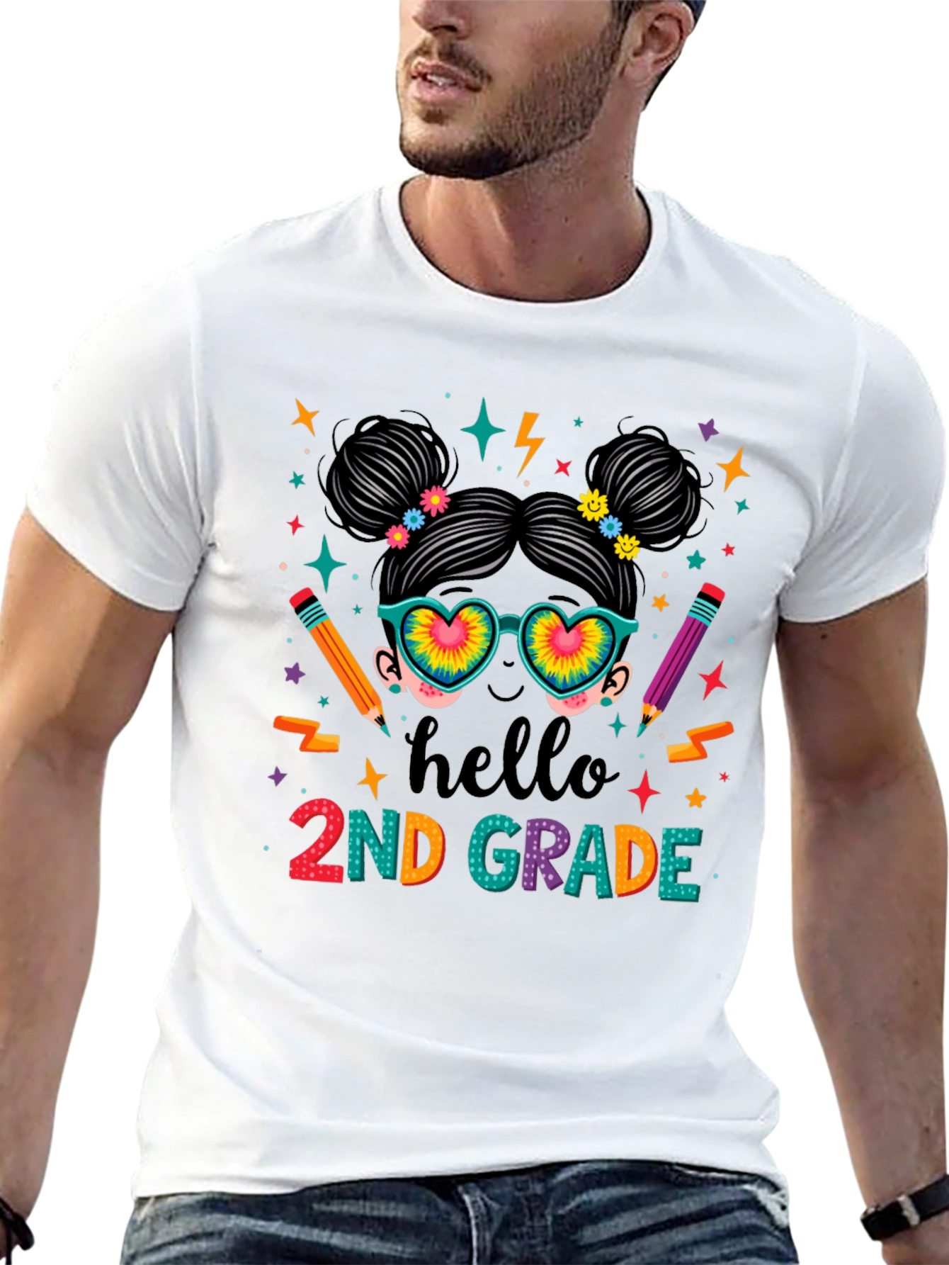 Hello 2nd Grade Back to School Teacher T-Shirt