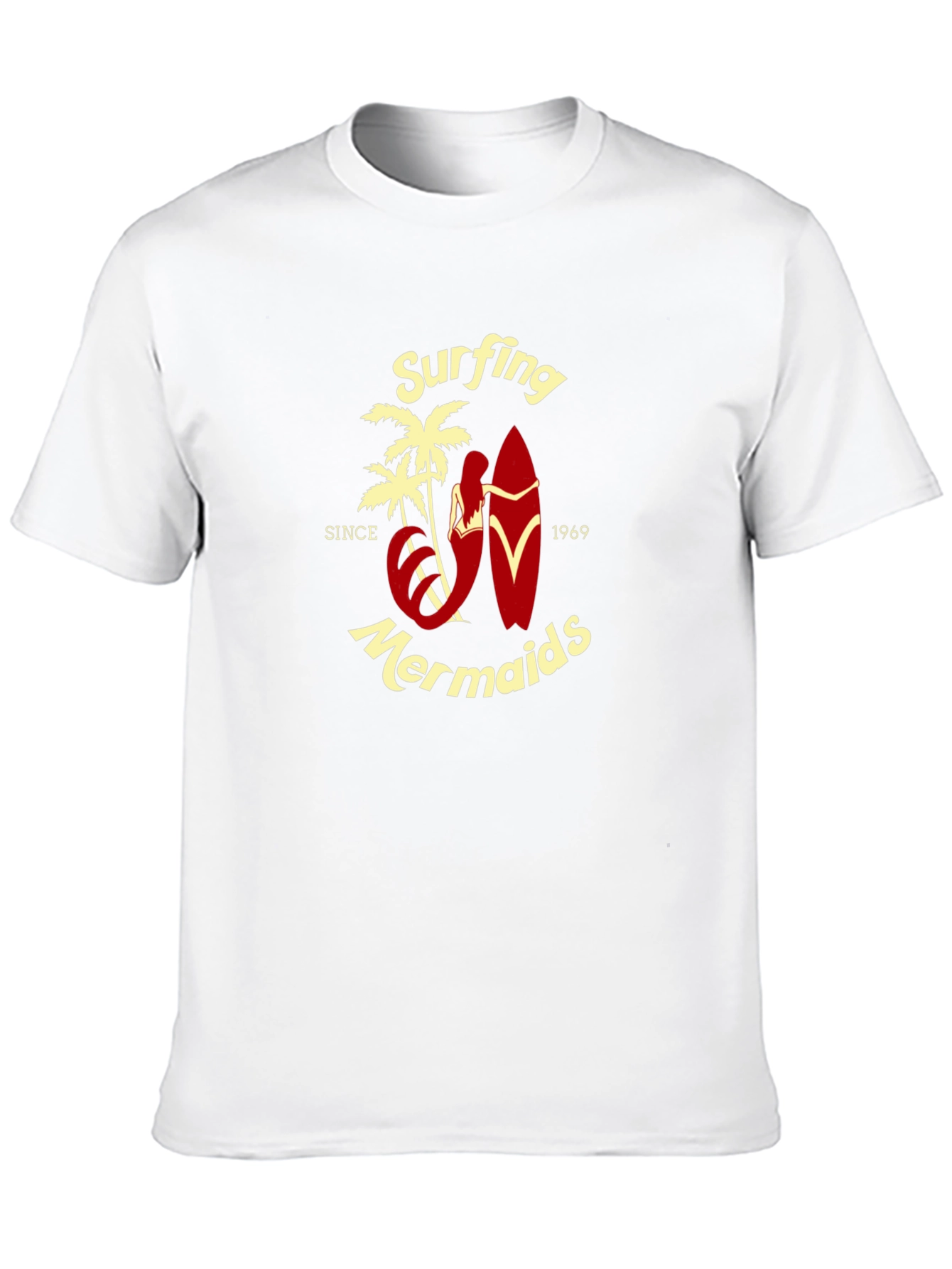 Surfing Mermaids Since 1969 Graphic T-Shirt