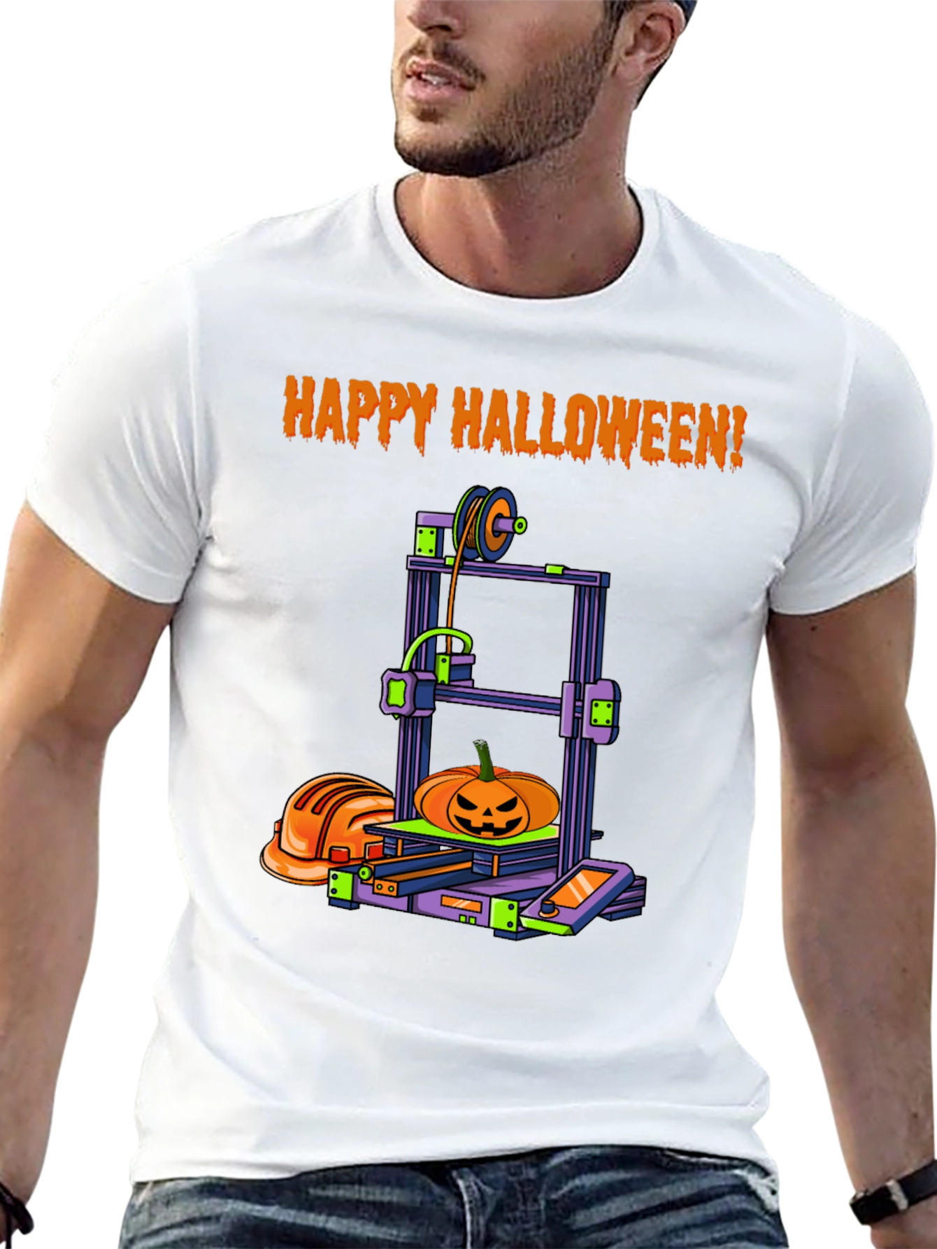 Happy Halloween 3D Printer T-Shirt