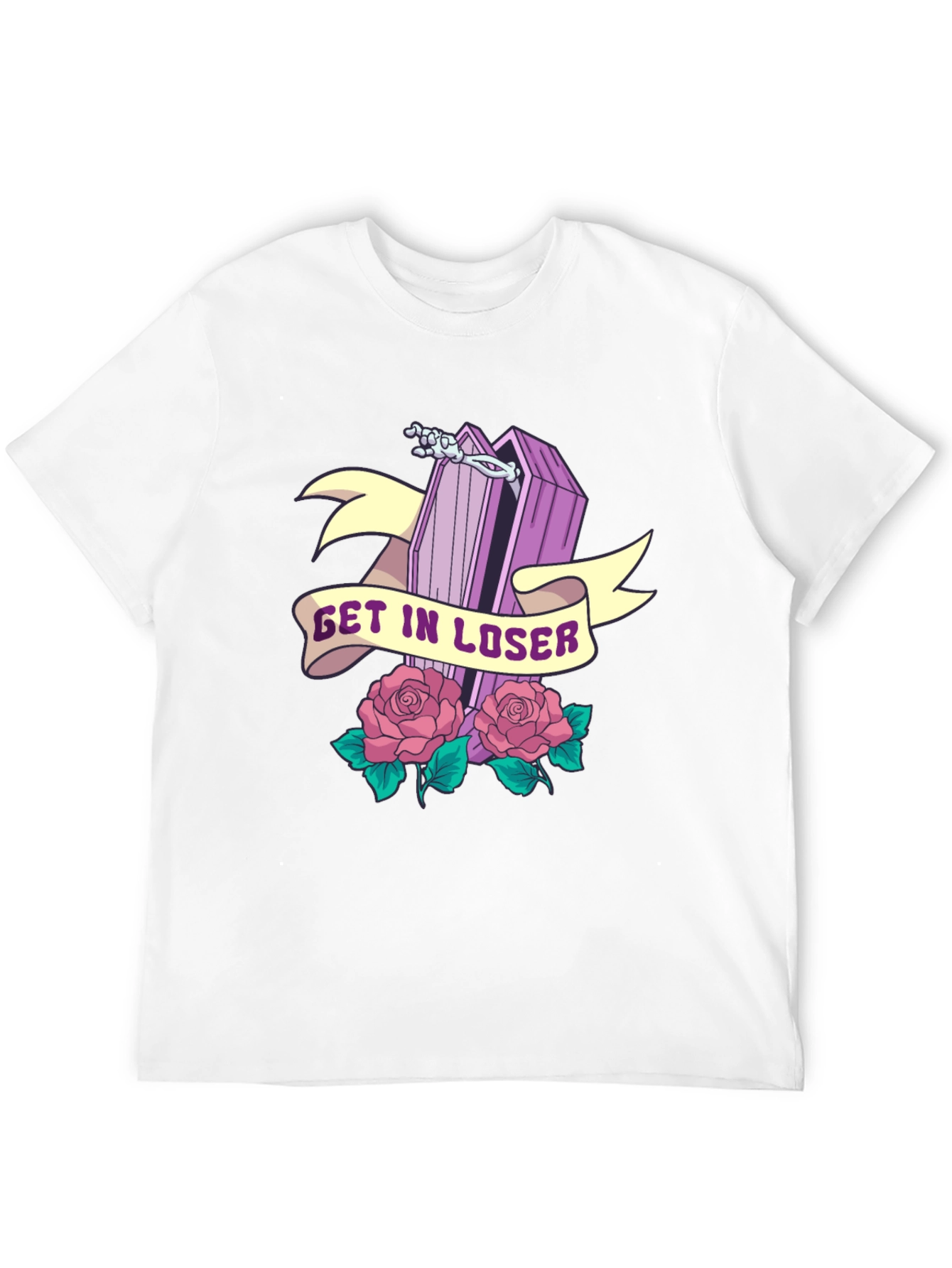 Get in Loser Coffin Graphic Tee